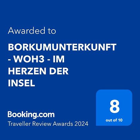 Borkumunterkunft - Woh3 - Im Herzen Der Insel Exteriör bild